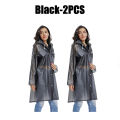 2024 Long raincoat for women and men Thickened waterproof raincoat for adults outdoor hiking camping rain hat raincoat. 