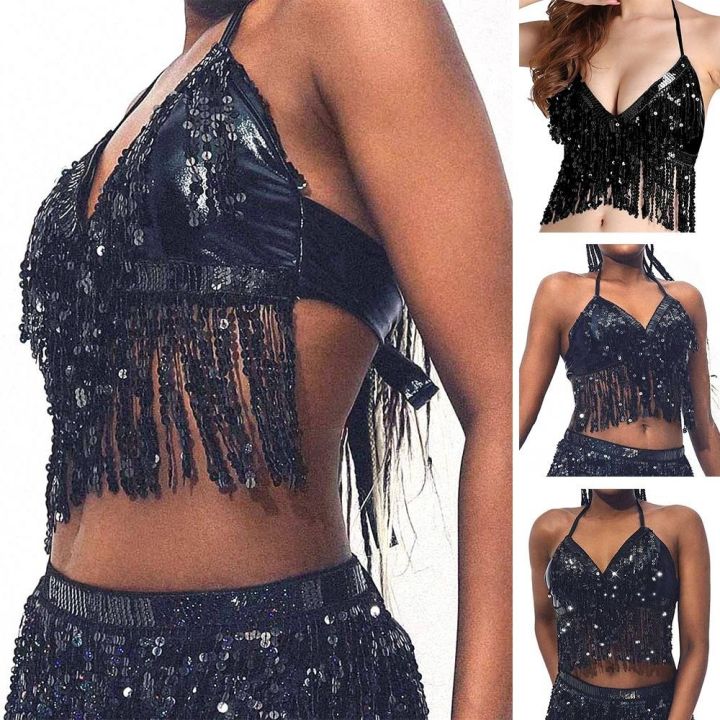 Fashion%20Sequin%20Tassel%20Belly%20Dance%20Bra%20Women%20Performance%20Top%20Halter%20Bra%20Show%20Costumes%20Dance%20Wear%20For%20Thailand/India/Arab%20-%20Image%204