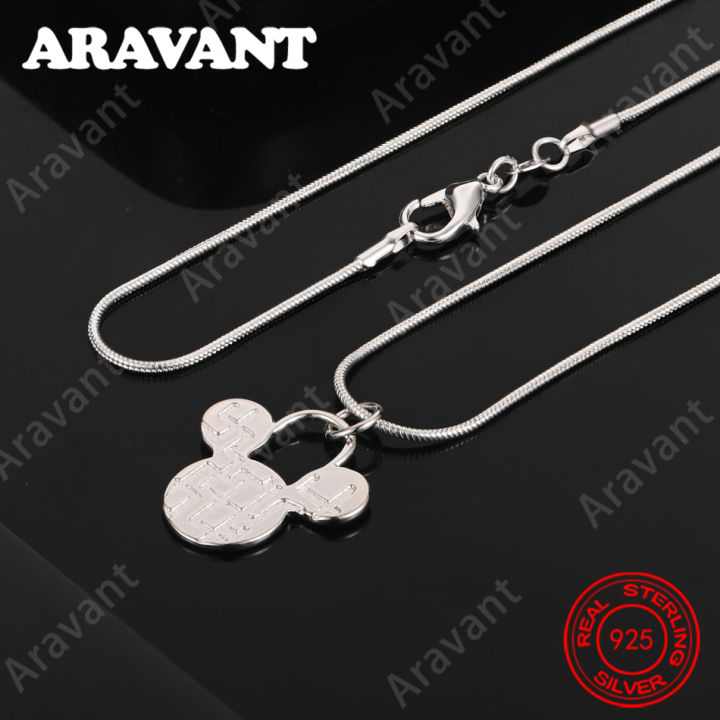 925%20Sterling%20Silver%20Mini%20Mickey%20Mouse%20Pendant%20Necklace%20-%20Everyday%20Accessory%20For%20Women,%20Simple%20And%20Elegant%20Jewelry%20-%20Image%203