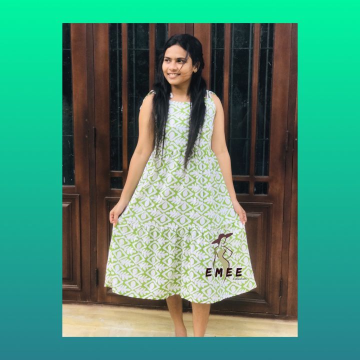 Sleeveless%20cotton%20Frock%20for%20ladies%20-%20Image%203