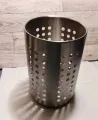 IKEA ORDNING Stainless Steel Large 7" Kitchen Utensil Caddy Cooking Tools Holder ( Used Good Condition). 