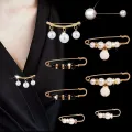 Ainameisi - Women's Metal Leak Proof Brooch Korean Fashion 8-Piece Set Flip Clothing Corset Brooch DIY Accessories. 