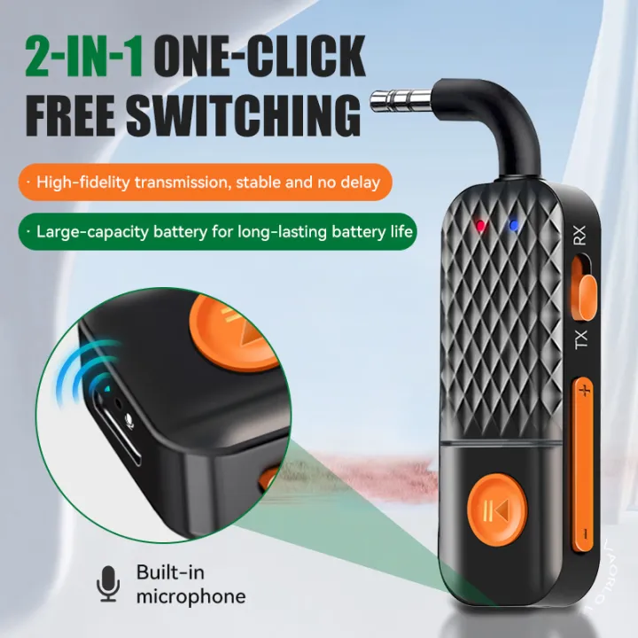 Bluetooth%205.4%20Car%20AUX%20Audio%20Adapter%20Receiver%20Transmitter%203.5MM-AUX%20Wireless%20Audio%20Adapter%20With%20Mic%20For%20Car%20Earphone%20TV%20Speaker%20-%20Image%203