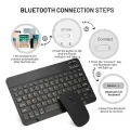 Slim Wireless Keyboard Mouse For iPad Xiaomi Samsung Huawei Phone Tablet Bluetooth-compatible Keyboard For Android IOS Windows. 
