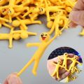 12PCS Smiling Face EMOJI Stretchable Yellow Figurine Creative TPR Stress Relief Toy With Foldable Kawai Soft Rubber Release Doll. 