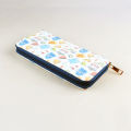 Large Capacity Cartoon Pattern Clutch Wallet with Zipper - Versatile Credit Card and Coin Purse. 