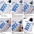 Round Elastic Shoelace Without Tying Stretch Shoelaces for Sneakers No Tie Shoe Laces for Kids NICE Lock Tieless Lace Strings. 