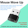Mouse Jiggler Undetectable Automatic Mover USB Port Shaker Wiggler for PC Laptop Keeps Computer Awake Simulate Mouse Movement. 