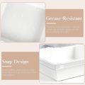 50PCS Paper Charcuterie Boxes with Clear Lids 4 Inches Square White Disposable Sandwich Boxes Dessert To Go Containers. 