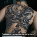 Dragon Slayer Warrior Waterproof Temporary Tattoo Sticker, Long-lasting Waterproof for 1-2 weeks, Semi-Permanent Fake tattoo.