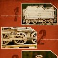 Locomotive 3D Car Wooden Puzzle Scale Model,DIY Model Kit, Handcraft ,Home Decoration,Mechanical Model Kit, Building Toy. 