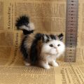Simulation Cat Plush Toys Soft Stuffed Kitten Model Fake Cats Realist Animals for Kids Girls Birthday Valentine's Day Gift. 