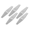 5pcs Metal Grass String Trimmer Head Garden Mower Cutting Cutter Head Stainless Steel diamond-shaped lawn mower accessories. 
