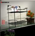 Metal Two Layer Organizer, Kitchen Organizer, Kitchen Rack, Multi Purpose Home Organizer.. 