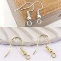 Premium Fish Hook Earring Wires (Golden & Silver) Findings(20g).