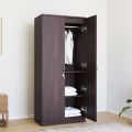 wooden wardrobe. 