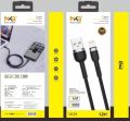 MKB UL24 USB -LIGHTNING /2.4A FAST Cafule cable/ metal. 
