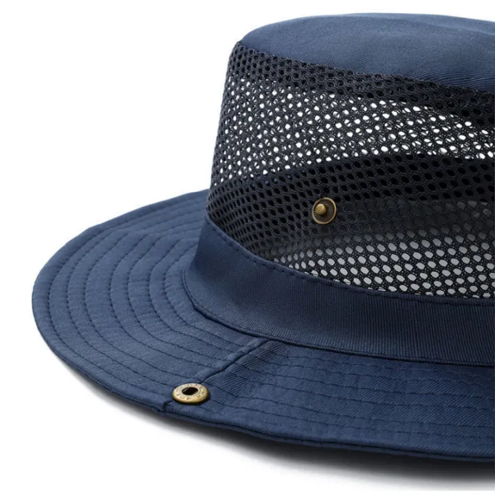 Fishing%20Hat%20Mountaineering%20Cap%20Outdoor%20Camping%20%20Mesh%20Cap%20Men's%20Sun%20Umbrella%20Large%20Brimmed%20Hat%20%20Hat%20Travel%20Sun%20Cap%20-%20Image%204
