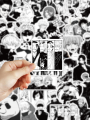 50/100PCS anime Jujutsu Kaisen stickers black and white style graffiti stickers DIY car phone laptop skateboard guitar stickers. 