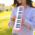 IRIN 32 Keys Melodica Piano Keyboard Style Musical Instrument Harmonica Mouth Organ With Carrying Bag Mouthpiece Educational Gif. 