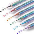 6 colors ballpoint pen color ballpoint pen 6 baht✔️ Many colors, very clear sticks. 