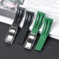 For  GMT Daytona 20mm  Watchband for Submariner OYSTERFLEX Diving Waterproof Soft Silicone Replacement Wrist Strap. 