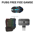 5 in 1 Bluetooth Gaming Keyboard Mouse Converter Combo for Smartphone, play your mobile games using the keyboard and the mouse Gaming Accessory Kit (Multicolor, For Android, iOS)with pad free.