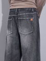 Baggy Men's Wide Leg Jeans Spring New Trousers Fashion Korean Clothes Streetwear Soft Loose Straight Casual Denim Pants. 