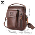 BULLCAPTAIN Casual Fashion Men's Messenger Bag's Business Portable Handbag Man Leather Shoulder Bag Mobile 6.5'' Phone Bags. 