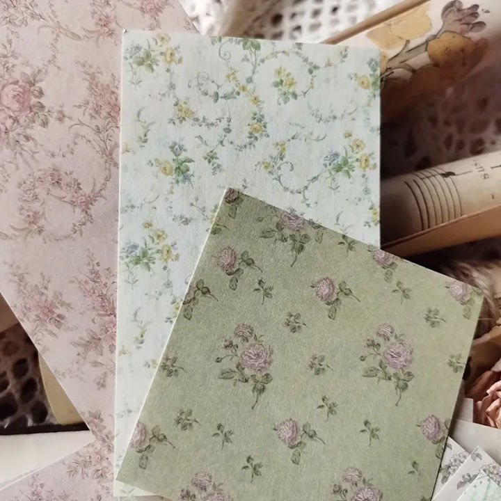 60pcs/pack%20Retro%20Letter%20Handbook%20Creative%20Material%20Paper%20Flowers%20Collage%20Decorative%20Sticky%20Notes%20-%20Image%205