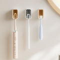 2/3/4PCS Wall Mounted Toothbrush Holder Dustproof Toothbrush Storage Box With Cover Electric Toothbrush Storage Rack Organizers.