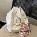 Miyagawa Floral Top-hanld Bags for Women New Korean Cute Portable Commuting Handbag. 