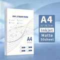 Waterproof A4 Self-adhesive Vinyl Sticker Paper Tear-off Resistant Matte and Glossy Label Sticker For inkjet Printer. 
