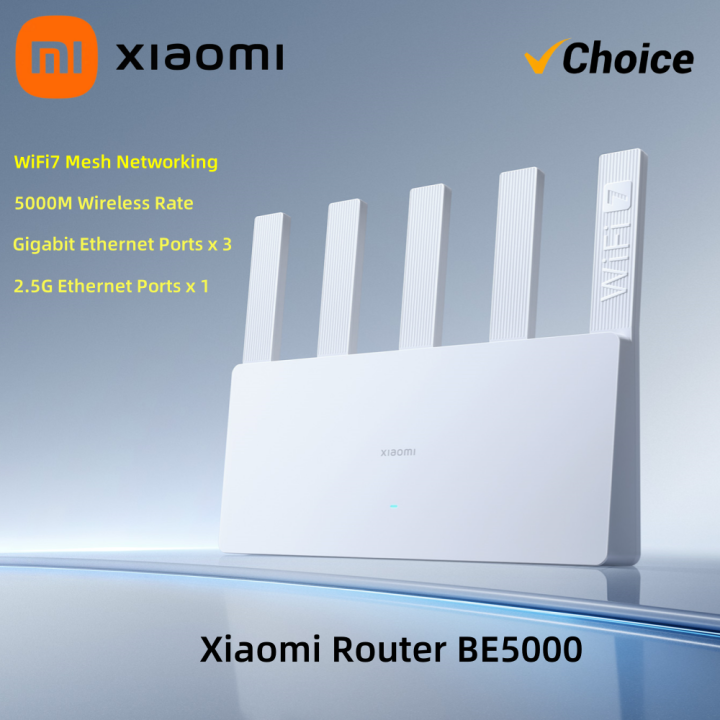 Router BE5000 WiFi 7 5011Mbps 2.5GHz Network Port 512MB Memory Dual Broadband Access Network Security Protection CN