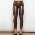 Shascullfites Melody High Waist Faux Leather Leggings Skinny Pants 8 Colors Available for Women Regular Fit.