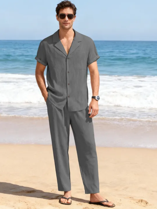 Men%20Beach%20Short%20Sleeve%20Shirt%20Pants%20Set%20Summer%20Casual%20Ice%20Silk%20Polo%20Shirt%20Long%20Pants%202-Piece%20Set%20Trendy%20Daily%20Male%20Suit%20-%20Image%204