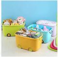 1PC Large Multi-function Pulley Container Toys, Snacks Sundries Storage Box Cabinet With SealedMulti-function toy storage container Bin with Lid and Wheels for Kids Toys. 