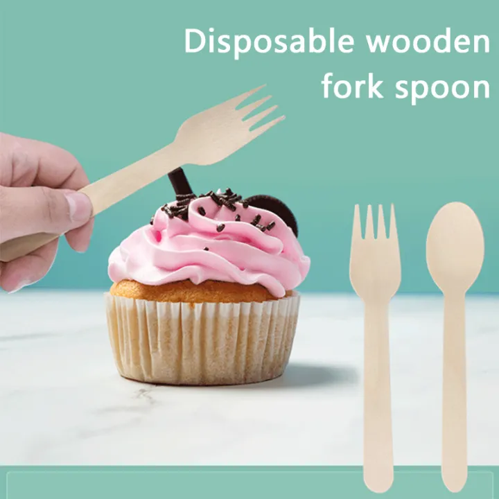 100/200pcs%20Disposable%20Wooden%20Fork%20and%20Spoon%2014cm%20for%20Tasting%20Sampling%20Yogurt%20Ice%20Cream%20Dessert%20Forks%20Spoons%20Party%20Supplies%20TMZ%20-%20Image%205