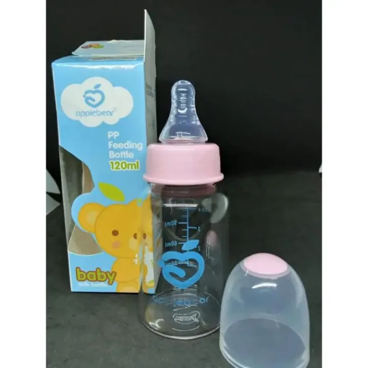 APPLE BEAR Baby PP feeding bottle - 150ml (Blue & pink Color Hade) China 1 pcs