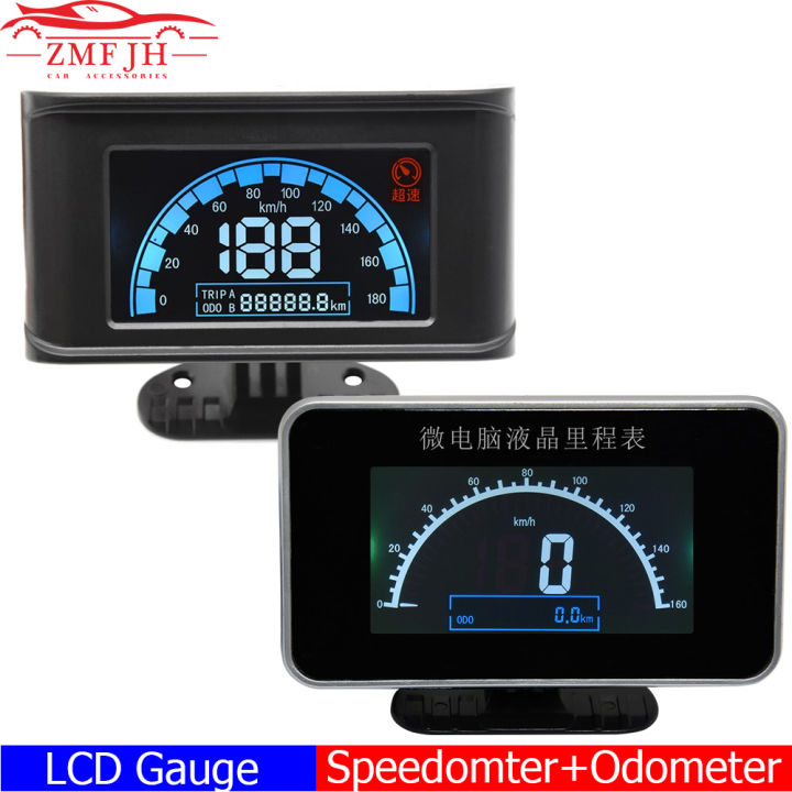 New%2012V/24V%20Digital%20Car%20Speedometer%20Speed%20Meter%20+%20Odometer%20Gauge%20Truck%20Speed%20Odometer%20LCD%20Display%20Gauge%20TRIP%20LCD%20Meter%20Indicator%20-%20Image%203