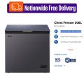 Haier Official 200 Ltr Chest Freezer  (HCF-230SGM) Premium Glass Door Design 🧊Free delivery 0% EMI available with Free Delivery. 