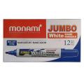 Monami jumbo white board Pen 2.0mm. (12 sticks/box). 