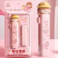 Free Press eraser, 2 sticks eraser, 4 colors, 4 patterns, choose cute pencil eraser. 