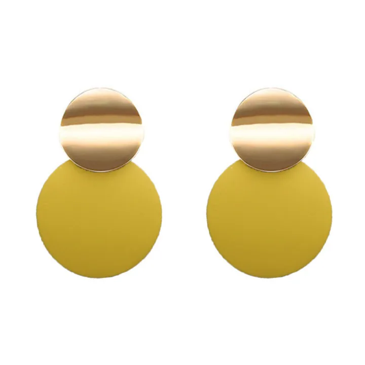 Geometric%20Joker%20Personalized%20Round%20Ring%20Temperament%20Ladies%20Cold%20Style%20Paint%20Stud%20Earrings%20-%20Image%204