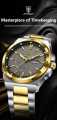 Poedagar 896 Top Original Men's Watches Stainless Steel Waterproof Luminous Man Watch Date Week Classic Trendy Quartz Men Wristwatch. 