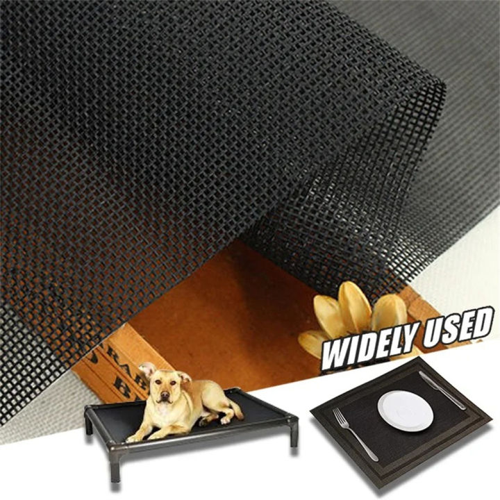 Teslin%20Mesh%20Fabric%20For%20Diy%20Office%20Chair%20Recliner%20Beach%20Lounge%20Chair%20Placemat%20PVC%20Outdoor%20Waterproof%20Mesh%20Fabric%20Black%20-%20Image%206