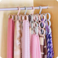 15 Ring Hole Hanger Plastic Hanging Storage Organizer Rack Scarf Holder Ties, Shawls, Accessories 5 Sections Ring Hanging Hanger. 