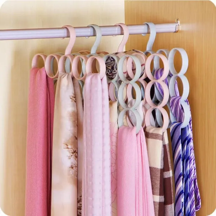 15%20Ring%20Hole%20Hanger%20Plastic%20Hanging%20Storage%20Organizer%20Rack%20Scarf%20Holder%20Ties,%20Shawls,%20Accessories%205%20Sections%20Ring%20Hanging%20Hanger%20-%20Image%205