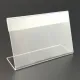 25Pcs Acrylic L-Shaped Label Stands 6x4cm Business Card Transparent Holders Deskstop Sign Frame Display Price Tag Poster Rack. 