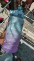 Motivational Water Bottle Set of 3 with Time Marker, Leakproof Durable Non-Toxic Sipper Water bottle for office, School Gallon Water bottle for gym. 